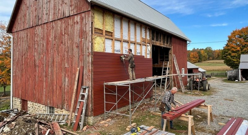 Barn Siding Replacement in East Greenwich, RI
