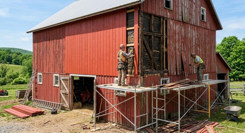 Barn Siding Replacement in Washington County, RI