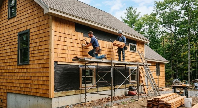 Cedar Siding Installation in Exeter, RI