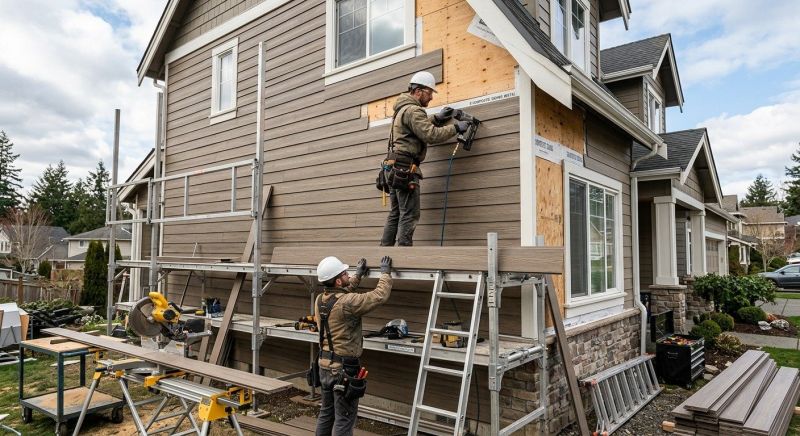 Faux Wood Siding Installation in Charlestown, RI