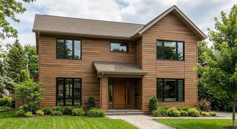 Faux Wood Siding Installation in Hope Valley, RI