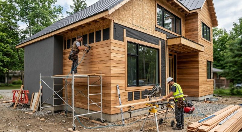 Faux Wood Siding Installation in Narragansett, RI