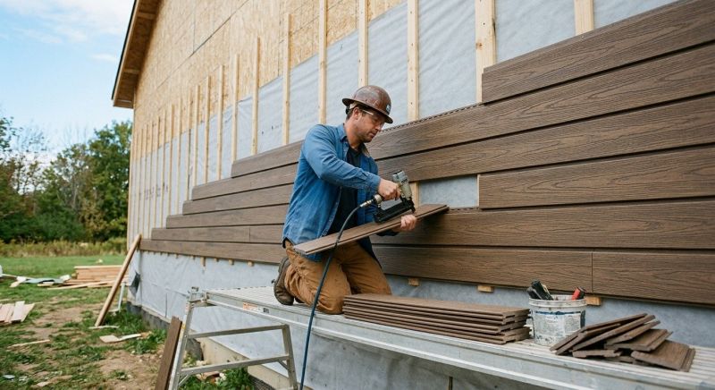 Faux Wood Siding Installation in North Kingstown, RI