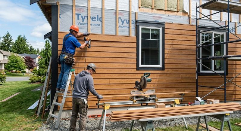 Faux Wood Siding Installation in North Stonington, CT