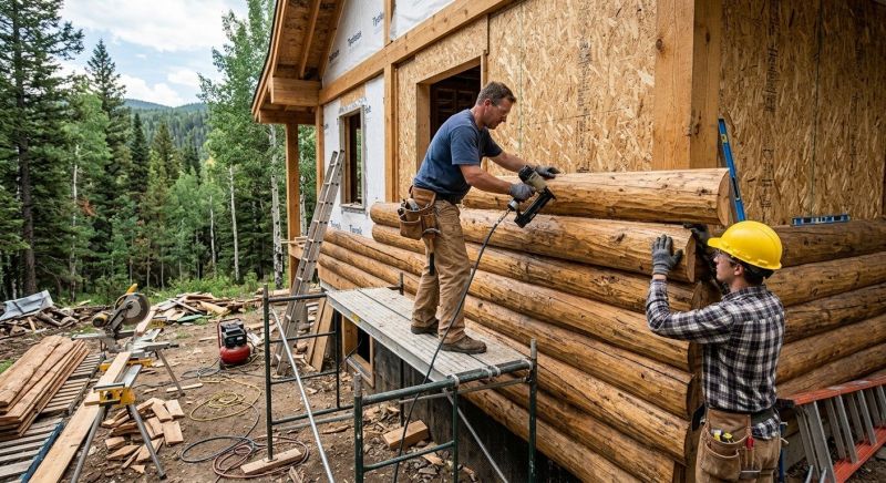 Log Home Siding Installation in Washington County, RI