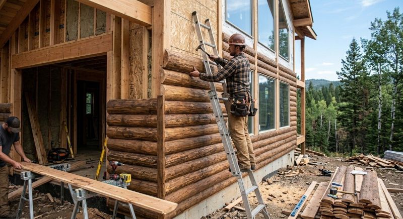 Log Siding Installation in Foster, RI