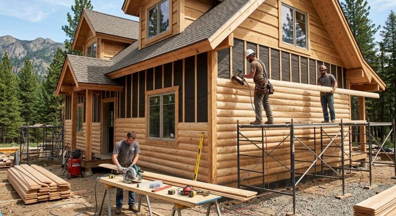 Log Siding Installation in Hope Valley, RI