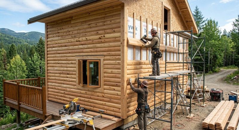 Log Siding Installation in Pawtucket, RI
