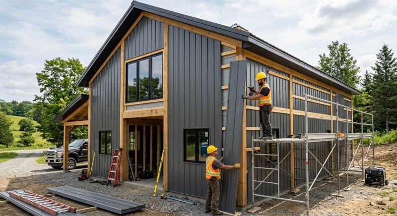 Pole Barn Siding Installation in Washington County, RI