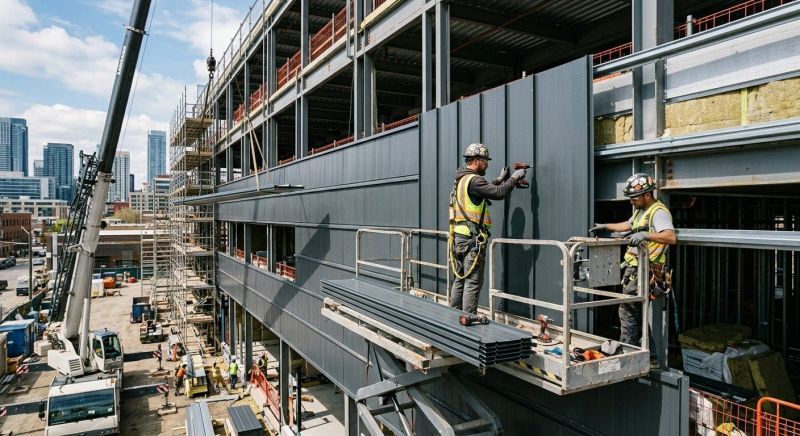 Steel Cladding Installation in Washington County, RI