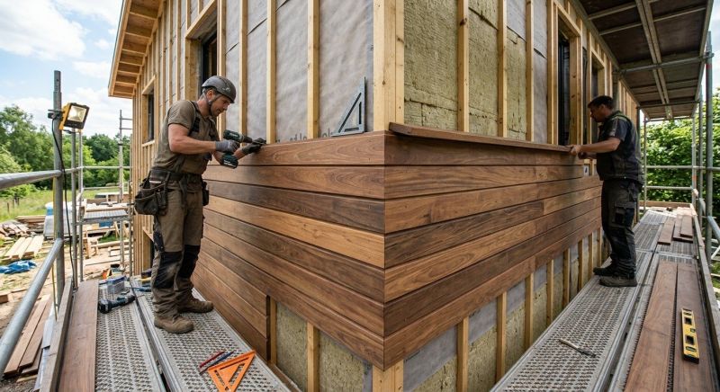 Wood Cladding Installation in Jamestown, RI