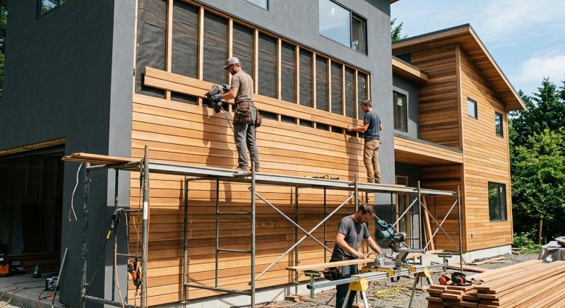Wood Cladding Installation in Seekonk, MA